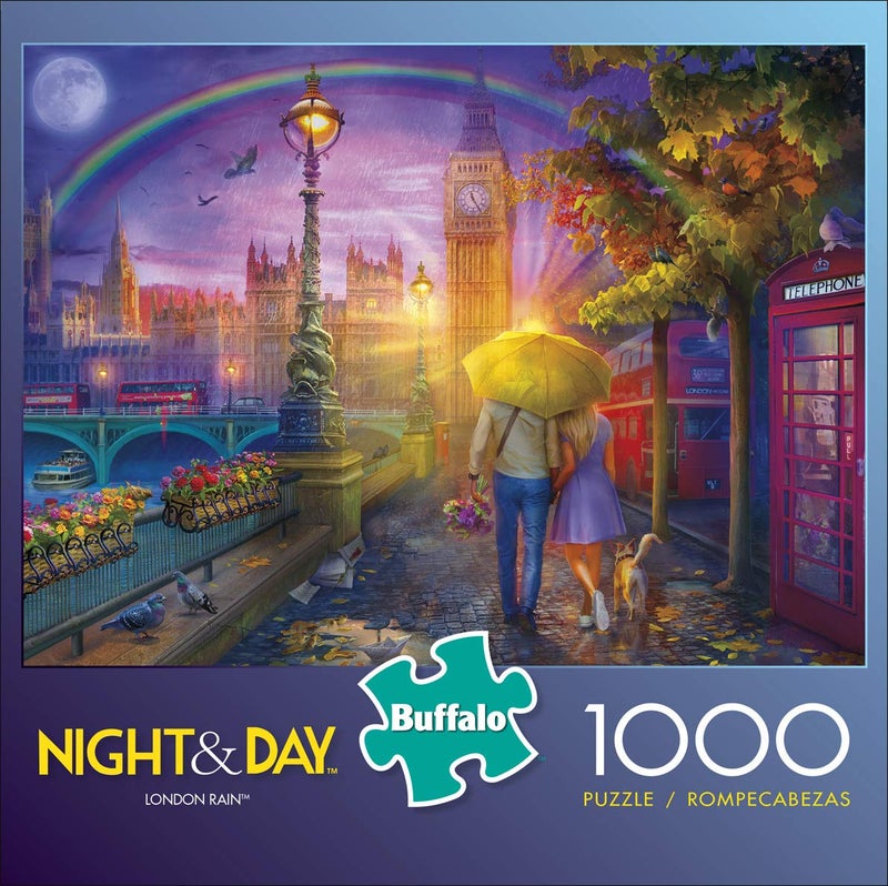 Buffalo Games - London Rain - 1000 Piece Jigsaw Puzzle - Image 2
